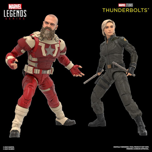 Marvel Legends Series Yelena Belova and Red Guardian 2-Pack, Thunderbolts* Movie Collectible 6-Inch Action Figures