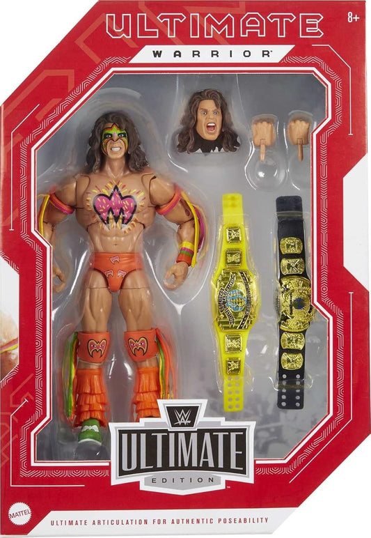 Mattel WWE Action Figures | WWE Ultimate Warrior Ultimate Edition Fan TakeOver Collectible Figure with Accessories | Gifts for Kids and Collectors [Amazon Exclusive]
