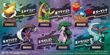 Re-ment Pokémon Pocket Statue Dragon Type, 6 Packs Box
