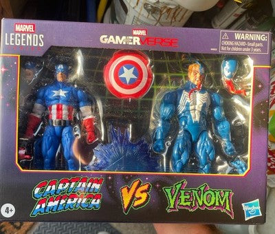 Marvel Legends Gamerverse Captain America Vs Venom Figures