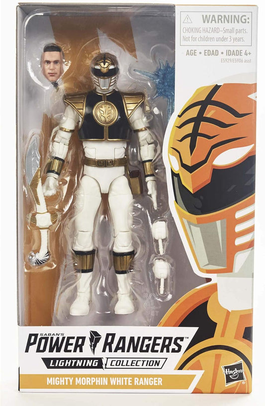 Power Rangers Hasbro Toys Lightning Collection 6-Inch Mighty Morphin White Ranger Collectible Action Figure