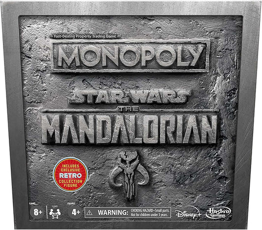 Hsbro Star Wars The Mandalorian Monopoly Collector's Edition with Retro Remnant Stormtrooper Action Figure
