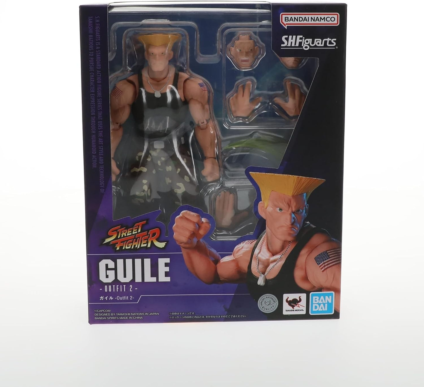 Alliance Entertainment Street Fighter Guile Outfit S.H.Figuarts Action Figure Unisex