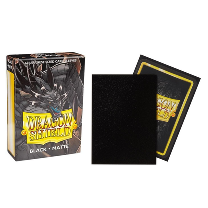 Arcane Tinmen Dragon Shield Japanese Matte Black Sleeves - 60 Count