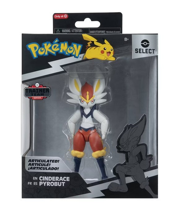 Jazwares Pokémon Cinderace 6-Inch Action Figure for Ages 8+