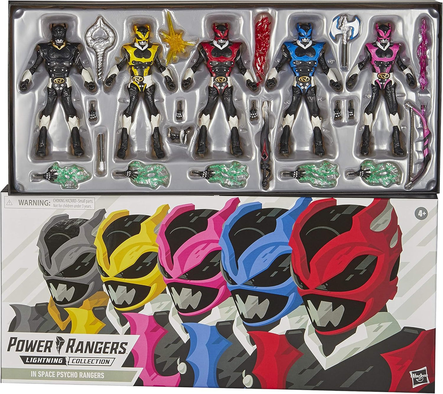 Power Rangers Lightning Collection 6-Inch in Space Psycho Rangers 5-Pack Premium Collectible Action Figure Toys with Accessories