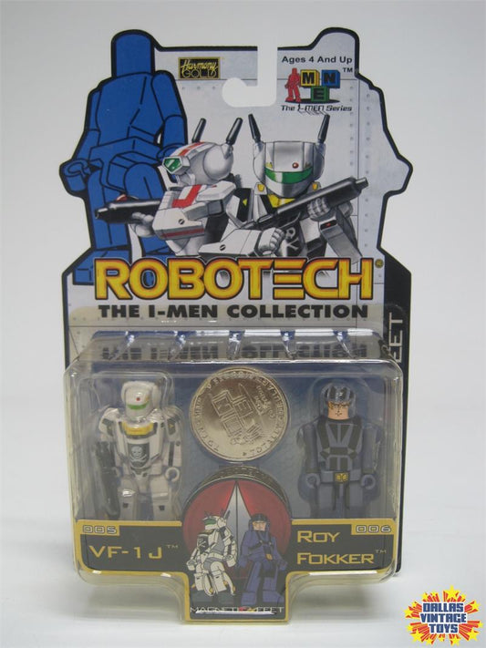 2002 Toynami Robotech The I-Men Collection VF-1J & Roy Fokker (1A)