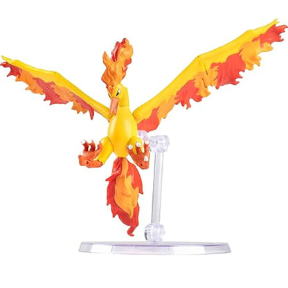 Jazwares Pokemon Moltres 6" Articulated Battle Figure with Stand