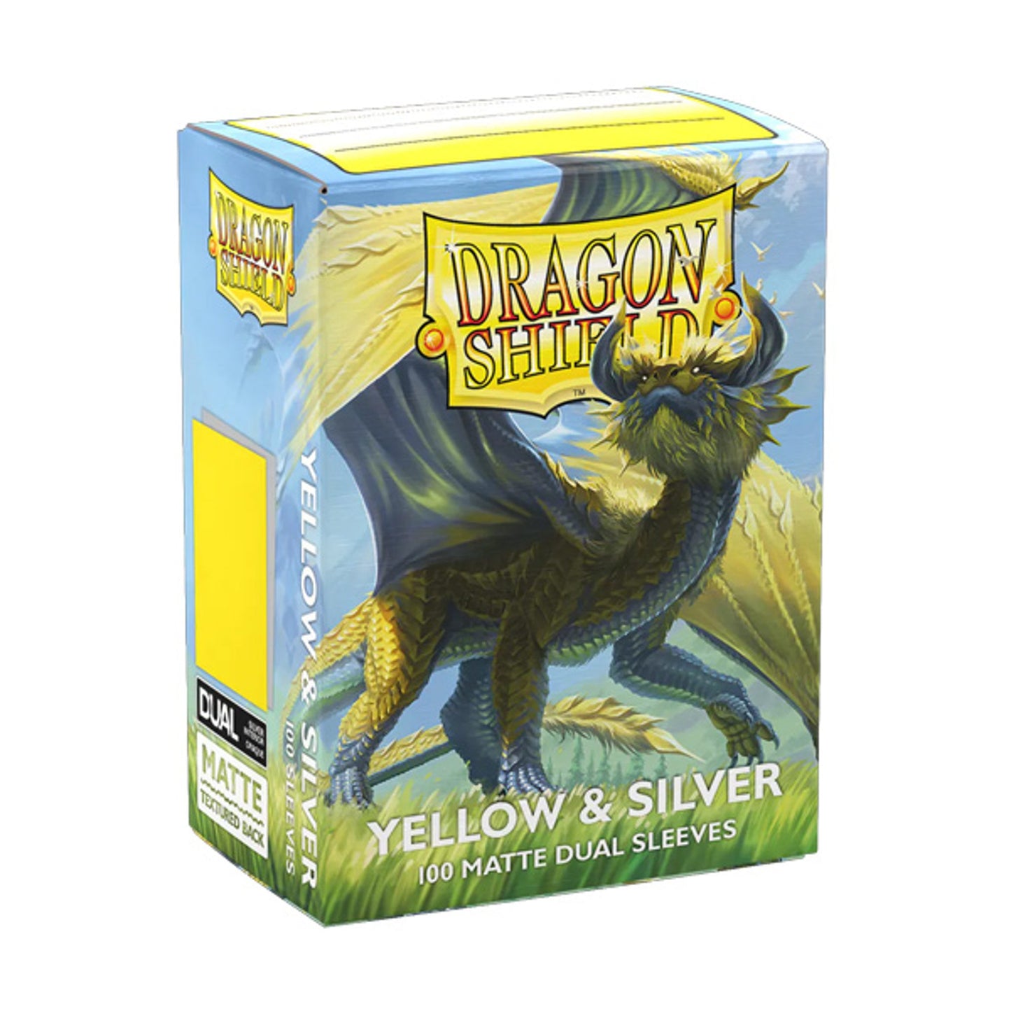 Dragon Shield Matte Dual Yellow & Silver 100 Count