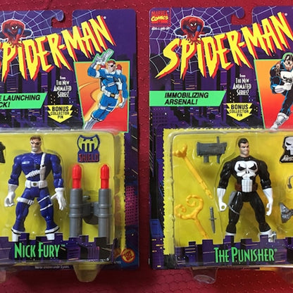 Toy Biz Nick Fury With Missile Launching Jetpack Spider-Man