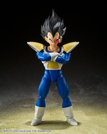 TAMASHII NATIONS Dragon Ball Vegeta S.H.Figuarts Action Figure, 14 cm