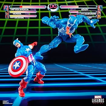 Marvel Legends Gamerverse Captain America Vs Venom Figures