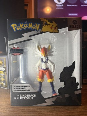 Jazwares Pokémon Cinderace 6-Inch Articulated Action Figure