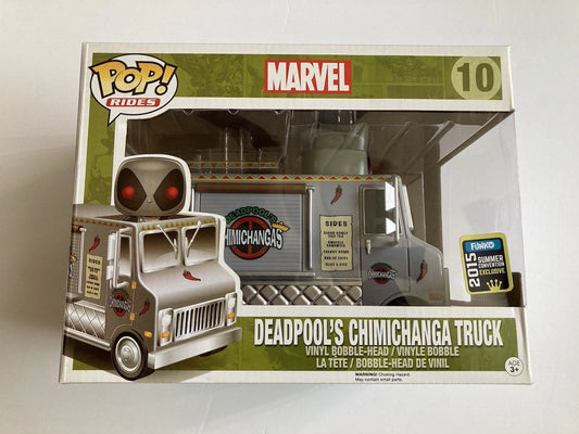 Funko Pop! Rides Deadpools Chimichanga Truck #10 Gray SDCC Shared Exclusive