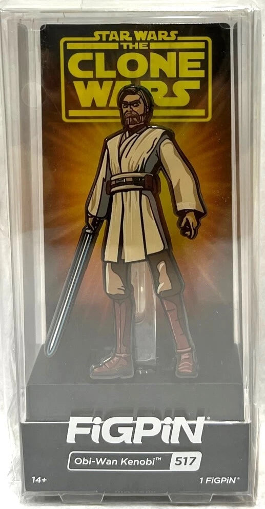 FiGPiN Star Wars The Clone Wars Obi-Wan Kenobi #517 Collectable FigPin