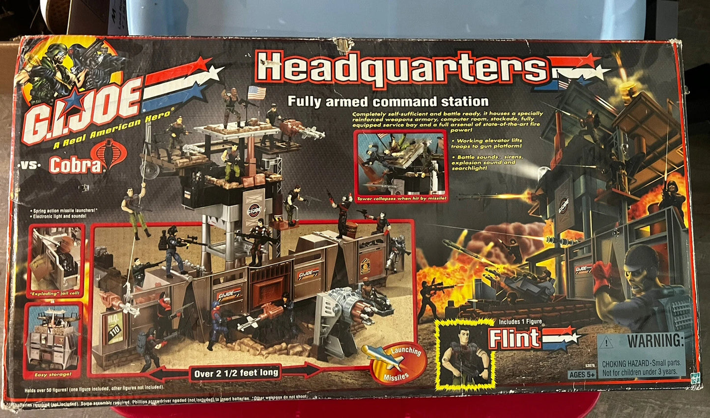 Hasbro GI Joe vs Cobra 3 3/4" Headquarters 2002 TRU Exclusive Flint - Brand New
