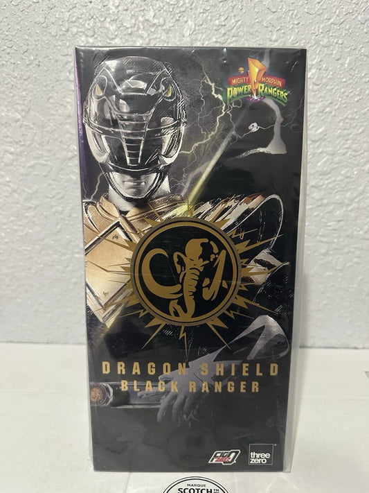 Threezero Mighty Morphin Power Rangers Dragon Shield Black Ranger 1/6 Action Figure
