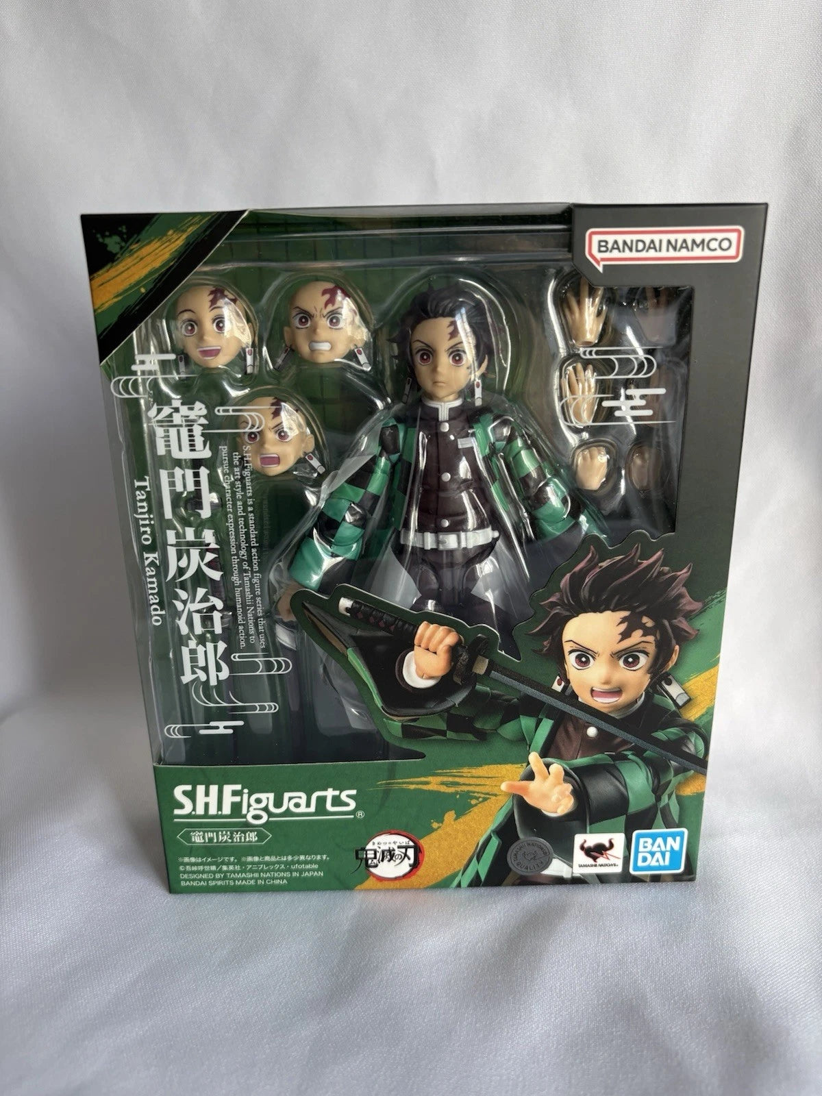 Bandai S.H.Figuarts Tanjiro Kamado Demon Slayer Action Figure *Pre-Owned*