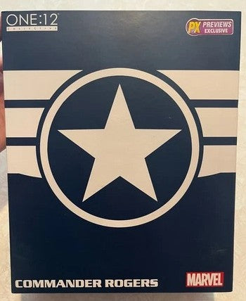 New Mezco One:12 Collection Marvel Captain America Commander Rogers PX Previews