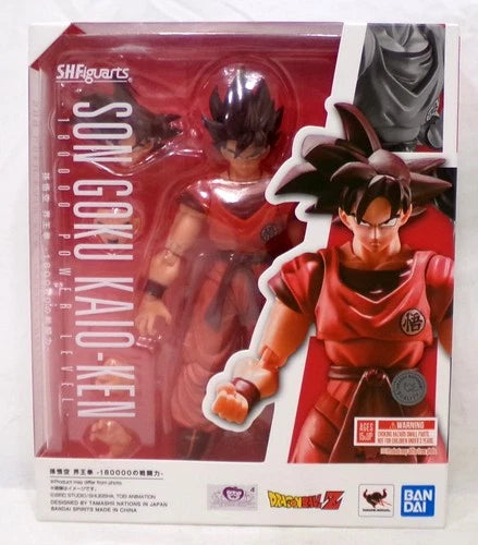S.H. Figuarts Dragon Ball Z Son Goku Kaioken Power Level 180000