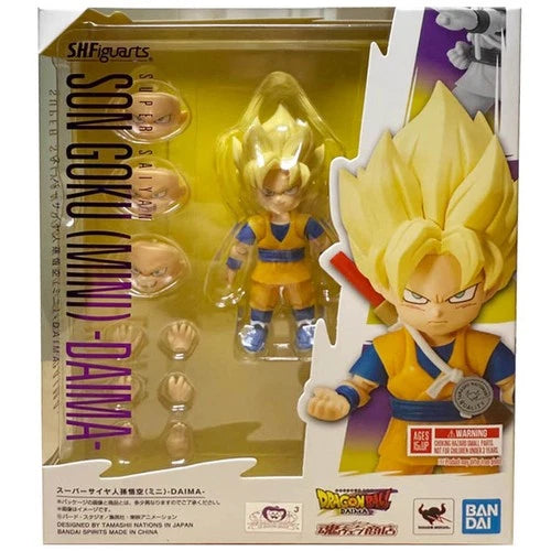 Bandai S.H.Figuarts Dragon Ball Super Saiyan Son Goku Mini Daima 4" SHF Figure