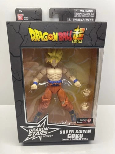 Dragon Ball Z Dragon Stars Super Saiyan Goku Battle Damage GameStop Exclusive