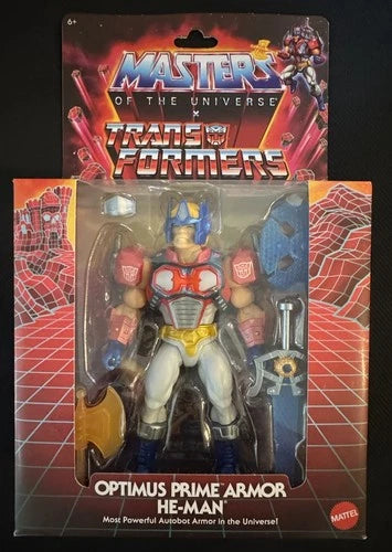 Masters of The Universe MOTU x Transformers Optimus Prime Armor He-Man '25