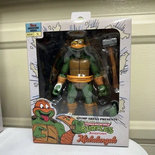 NECA Teenage Mutant Ninja Turtles Adventures Michelangelo Stump Arena