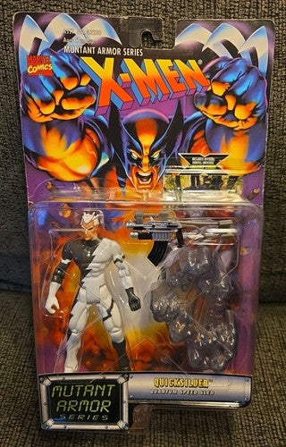 ToyBiz Marvel X-Men Quicksilver 1996 Mutant Armor Series 5" Vintage Figure