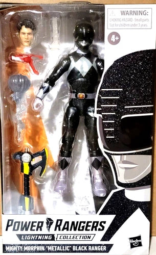Power Rangers Lightning Collection 6-Inch Mighty Morphin Metallic Black Ranger