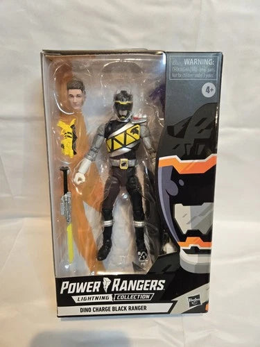 Power Rangers Lightning Collection Dino Charge Black Ranger 6” Figure Brand New