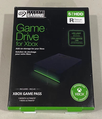 Seagate Game Drive for Xbox 5 TB External Hard Drive Portable HDD - USB 3.2Gen1