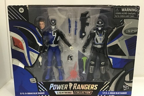 2020 HASBRO POWER RANGERS LIGHTNING COLLECTION SPD A & B SQUAD BLUE RANGERS MISB