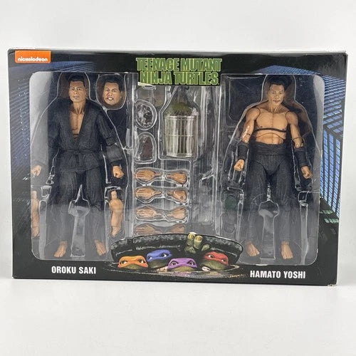 NECA TMNT 1990 Shadow Warrriors Oroku Saki and Hamato Yoshi Action Figure