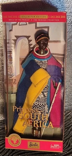 Vintage Barbie Princess of South Africa Dolls of the World NRFB 2002 Barbie Doll