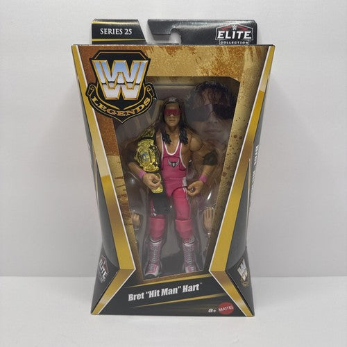 WWE Elite Legends BRET “HIT MAN” HART Series 25 Wrestling 7” Action Figure