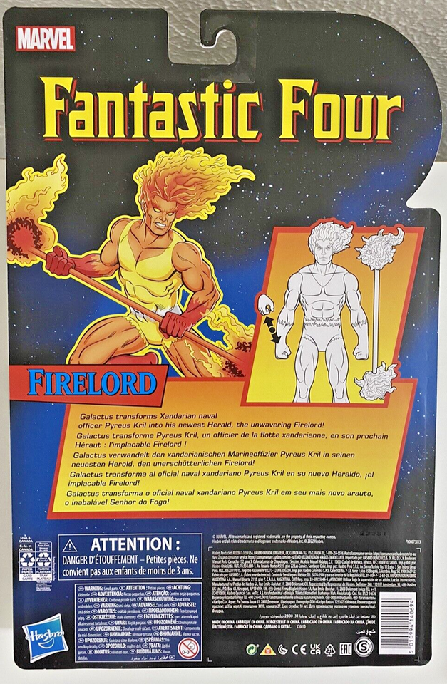 Hasbro Marvel Comics - The Fantastic Four - Firelord Figure
